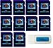 4GB SDHC Class 10 Everything But Stromboli 10-Pack SD Style Flash Memory Card Wholesale Bulk Lot works with Digital, Trail, Canon, Nikon, Game Camera with Everything But Stromboli (tm) Combo Reader