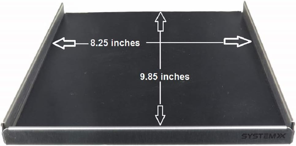 System X SVS 245 Stainless Steel Angled Shelf, 10 Inches by 8 Inches - - 