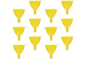 NAMOARLY 12pcs Plastic Triangle Laboratory Funnels 60mm Diameter Large Mouth Funnels for Chemical Experiments
