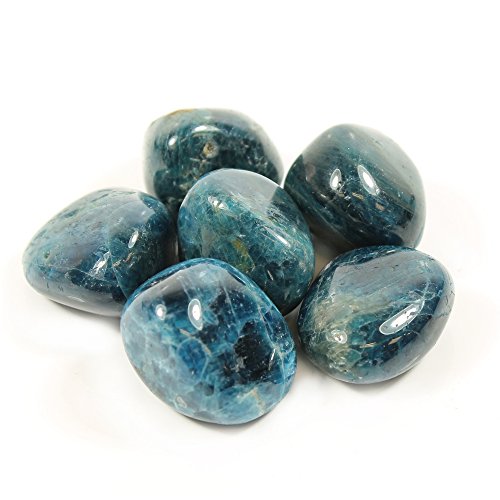 قیمت و خرید سنگ تمیز سنگی اضافی آپاتیت آبی (20-25 میلی متر) - تک سنگ برند  CrystalAge | مالتینا