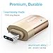 ESR Premium Aluminum USB C to USB A OTG Adapter for MacBook Pro, iPad Pro 12.9/11 2018, Galaxy Note 9, S9, Google Pixel 3 XL with 5.1Kohm Resistor & Keychain, 2 Packs Gold