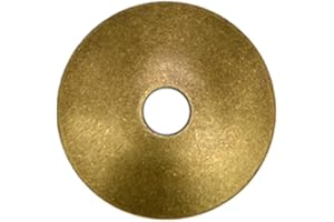 Tiazza 10Pcs Convex Round Brass Backplate Washers Classical Furniture Decoration Gasket Brass Hardware Accessories (Bronze)