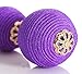 VK Accessories Thread Ball Dangle Earrings Thread Dangle Earrings Soriee Drop Earrings (purple)