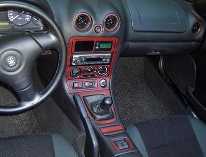 Mazda Miata Mx5 Mx-5 Mx 5 Interior Burl Wood Dash Trim Kit Set 2001