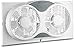 BOVADO USA Twin Window Cooling Fan with Remote Control - Electronically Reversible - Includes Bug Screen & Fabric Cover - Locking Extenders to fit Large Windows (Min. 23.5