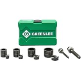 Greenlee 7235BB Slug-Buster 1/2" - 1-1/4" Manual Knockout Set for Use With KRW-1 High-Leverage Ratchet Wrench, Hole Punching Knockout Kit