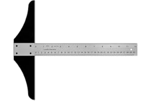 Ludwig Precision Standard Aluminum T-Square for Art Framing and Drafting, 12-inch