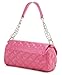 Hoxis Diamond Quilted Shiny Checkered Faux Patent Leather Girls Shoulder Handbag Satchel