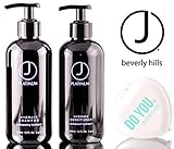J Beverly Hills Platinum HYDRATE Shampoo & Conditioner DUO Set (with Sleek Compact Mirror) (12 oz / 355 ml - retail DUO kit)