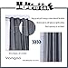 Vangao Grey Curtains 84 inches Long Faux Silk Opaque Curtain Light Filtering Living Room Satin Drapes Privacy Window Treatments Set for Bedroom, Grommet Top,2 Panels
