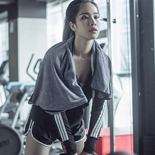 PRETTYLE-Gym-Towel-with-Zip-Pocket-100-Cotton-Fast-Drying-Fitness-Towels-for-Gym-Travel-Pilates-Yoga-Swim-and-Sports