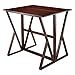 Winsome Wood Harrington Drop Leaf High Table, Antique Walnut