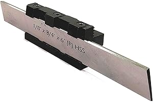 PRAZTECH® Adjustable Center Height Parting Cut Off Tool Holders for Metal Lathe Machines (Shank 10 mm, Blade 3/4" Wide)