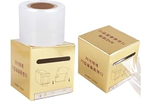 CICITOYWO Disposable Eyebrow Tattoo Plastic Wrap Preservative Saran Barrier Film Microblading Supplies Lips Permanent Make Up Cling Wrap Cover Tape Roll Transparent 2 PCS