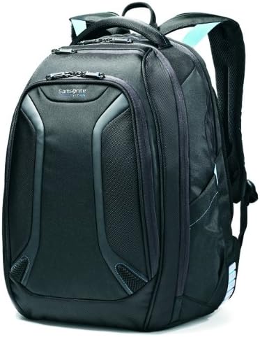 Samsonite Vizair Poliéster Negro, Azul Mochila - Mochila para portátiles y netbooks (Poliéster, Negro, Azul, 39,6 cm (15.6