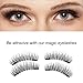 3D Magnetic Eyelashes Natural Magnet Lashes Extension Glue-free Fake Mink Lashes(1 Pair 4 Pieces)