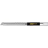 OLFA 9mm Stainless Steel Utility Knife (SVR-1) - Multi-Purpose Retractable Precision Knife w/Snap-Off Blade, Replacement Blad