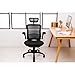 Office Chairs, Komene Ergonomic Mesh Desk Chairs High Back Computer Task Chairs with Adjustable Backrest, Headrest, Armrest and Seat Height for Conference Room