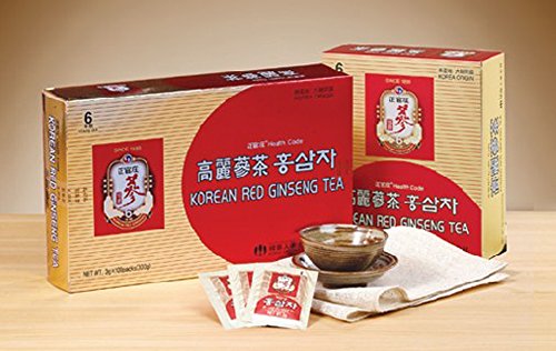 Cheong Kwan Jang Korean Red Ginseng Tea 3g x 100 Sachets Packets, 6 Years Old Korean Ginseng Root Extract Cheong Kwan Jang Korean Red Ginseng Tea 3g x 100 Sachets Packets, 6 Years Old Korean Ginseng Root Extract