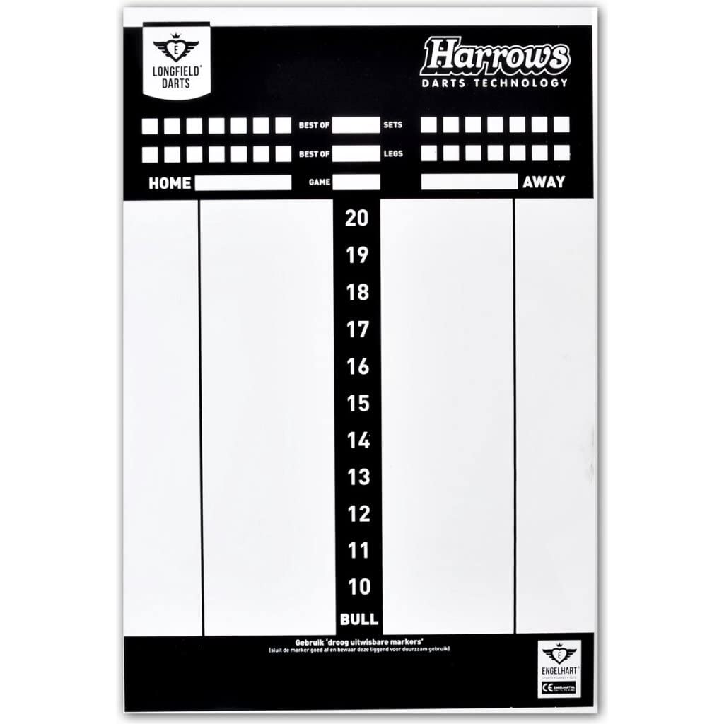 Speelgoed 060480 Darts and Accessories Dart Scoreboard Whiteboard Multi-Coloured
