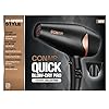 Conair Quick Blow-Dry Pro Styler/Hair Dryer, 1875 Watt, Black/Copper