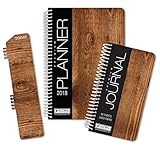 HARDCOVER Fashion Daily Planner Set - Includes 14 Month 2017 Calendar Year (5.5