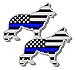 German Shepard Silhouette K9 Blue Line American Flag Subdued Sticker Decal for Car Truck Laptop Cup