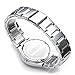 JSDDE Metal Wrist Watch for Lovers/Couples Dress Wrist Analog Quartz Waterproof Business Casual Calendar Date Window, 98FT 30M 3ATM Water Resistant - Silver