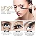 4D Silk Fiber Lash Mascara，Makeup Lash Volumizing Mascara for Eyelash Thickening， Lengthening Mascara，Natural Waterproof Smudge-Proof & Long Lasting Charming Eye Makeup