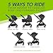 Baby Jogger City Tour LUX Stroller | Compact Travel Stroller | Lightweight Baby Stroller with Backpack-Style Carry Bag, Perfect for Travel, Granite