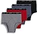 Jockey Men's Cotton Full-Rise Brief 4-Pack Blue Stripe/Red/Black Stripe/Black 38