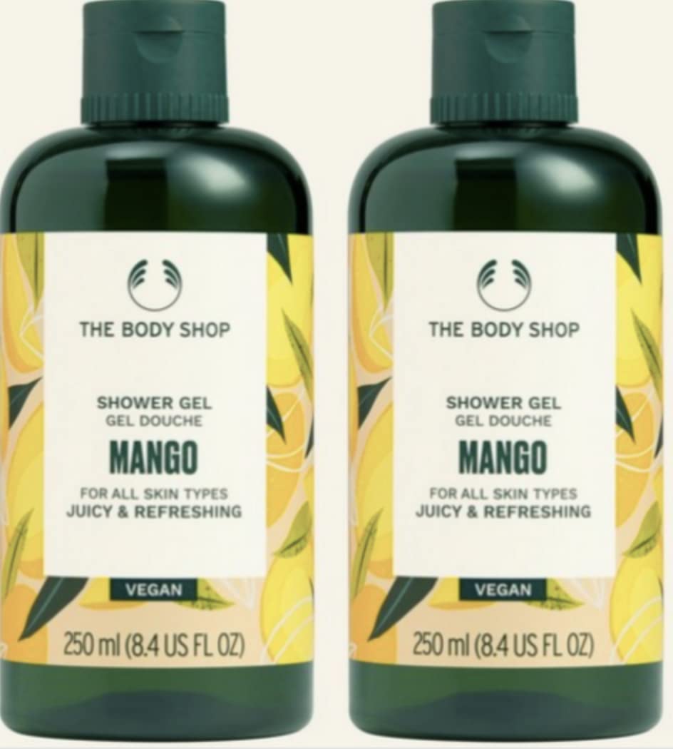 The Body Shop Vegan Mango Shower Gel 250ml Twin Pack (New)