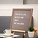 Gray Letter Board 12x12 Word Board with Stand, 290 White Plastic Letters, Nail File & Letter Bag, Perfect Mothers Gift by Muga