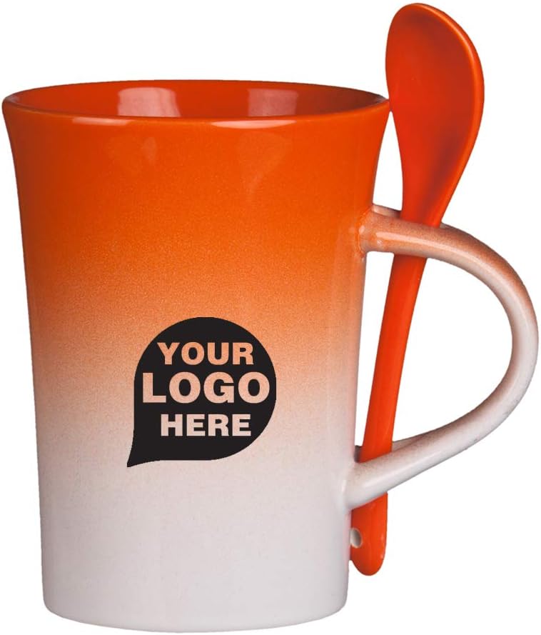 10 Oz. Gradient Spoon Mug - 72 Quantity - $3.85 Each - Promotional Product/Bulk with Your Logo/Customized