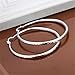 Tabwing 925 Sterling Silver Big Round Circle Hoop Earrings For Women Fine Earings
