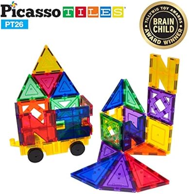 picassotiles 3d magnetic magnet building tiles set