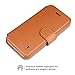 iPhone 5S Case iPhone SE Case, TANNC [Screen Protector Included] Flip Leather Wallet Phone Case [Layered Dandy] - [Card Slot][Flip][Wallet] - For Apple iPhone 5S / SE/5 Devices -Light Brown