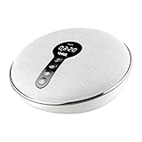 White Noise Machine, Portable Sleep Sound Machines for Baby Sleeping with 15 Natural Soothing Sounds and Non-Looping Fan, with Rechargeable Battery and Auto-Off Timer Memory Function