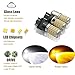 iBrightstar Newest Super Bright 3157 4157 3155 3457 Switchback LED Bulbs with Projector Replacement for Daytime Running Lights / DRL and Turn Signal Lights,White/Amber