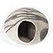 TWINCRITTERS - Handcrafted Cat Cave Bed (Large) I Ecofriendly Cat Cave I Felted from 100% Natural Merino Wool I Handmade Pod for Cats and Kittens I Warm and Cozy cat Bed (Raw Fog)