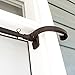 Front Door Garland Hanger - Adjustable, Heavy-Duty Cast Iron Decor | No Nails, No Damage - Brown (Single Door)