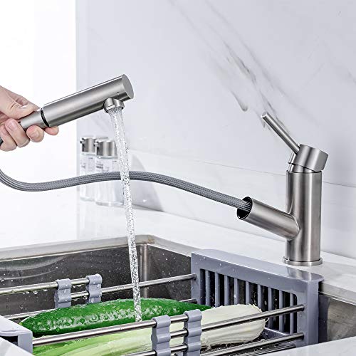 ONECE Küchenarmatur ausziehbar Armatur Küche Wasserhahn Edelstahl