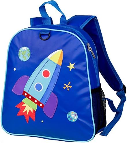 Olive Kids Rocket Embroidered Backpack