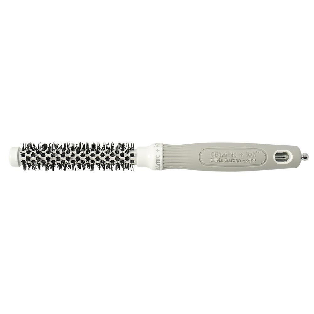 Olivia Garden Ceramic + Ion Thermal Round Hair Brush - Anti-Static, Tourmaline-Ion & Nylon Bristles