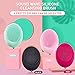 ITME Face Scrubber Facial Cleansing Brush, Soft Silicone Sonic Waterproof Face Brush Skin Brush Travel Size Face Massager Deep Cleansing Exfoliating for Men/Women, Not Rechargeable (Green)