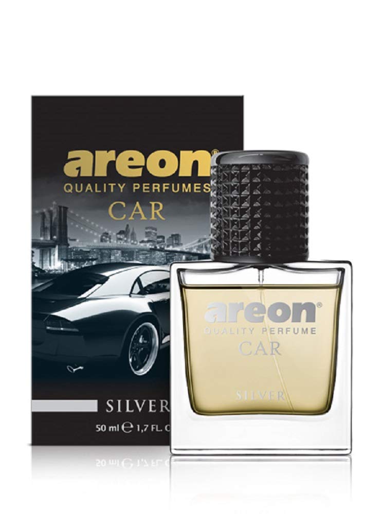 Areon Luxury Car Air Freshener, Silver Perfume, 50 ml