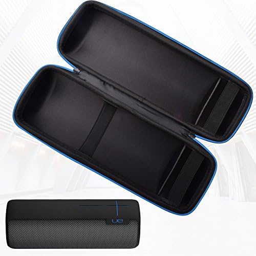 Hard Travel Case For UE Megaboom Wireless Bluetooth Speaker with Space For Cable And Charger Traveling Storage Protection,Classic Double Zipper Opening