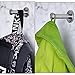 EBOOT 6 Pieces Stainless Steel Wall Mount Robe Coat Hook Towel Wall Hook (3 Inch, Silver)