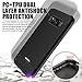 MASCHERI ZY9189 Galaxy S8 Case, Carbon Fiber Design, Shock Absorption Protective Dual Layer Military, Grade Defender Hybrid Case Cover - Black