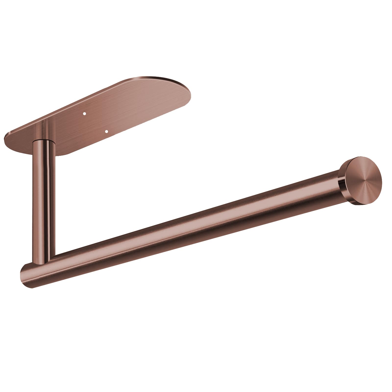 Photo 1 of VAEHOLD Adhesive Paper Towel Holder Under Cabinet Wall Mount for Kitchen Paper Towel, Black Paper Towel Roll Holder Stick to Wall, Stainless Steel (Rose Gold)